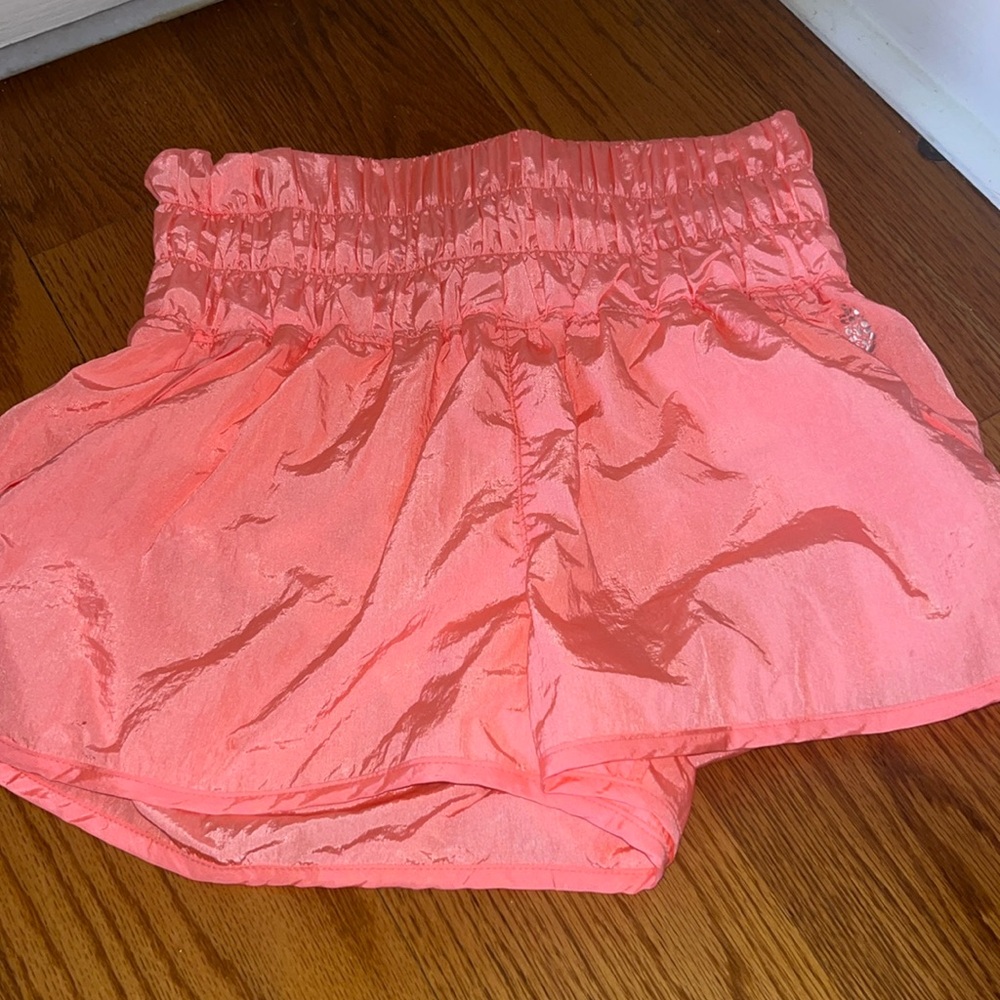 Free People The Way Home Shorts Size S Orange/Pink